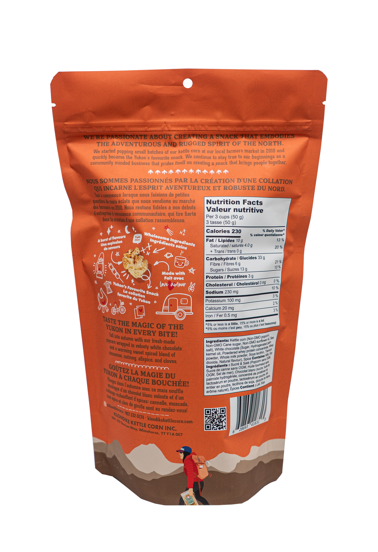Pumpkin Spice & White Chocolate Popcorn